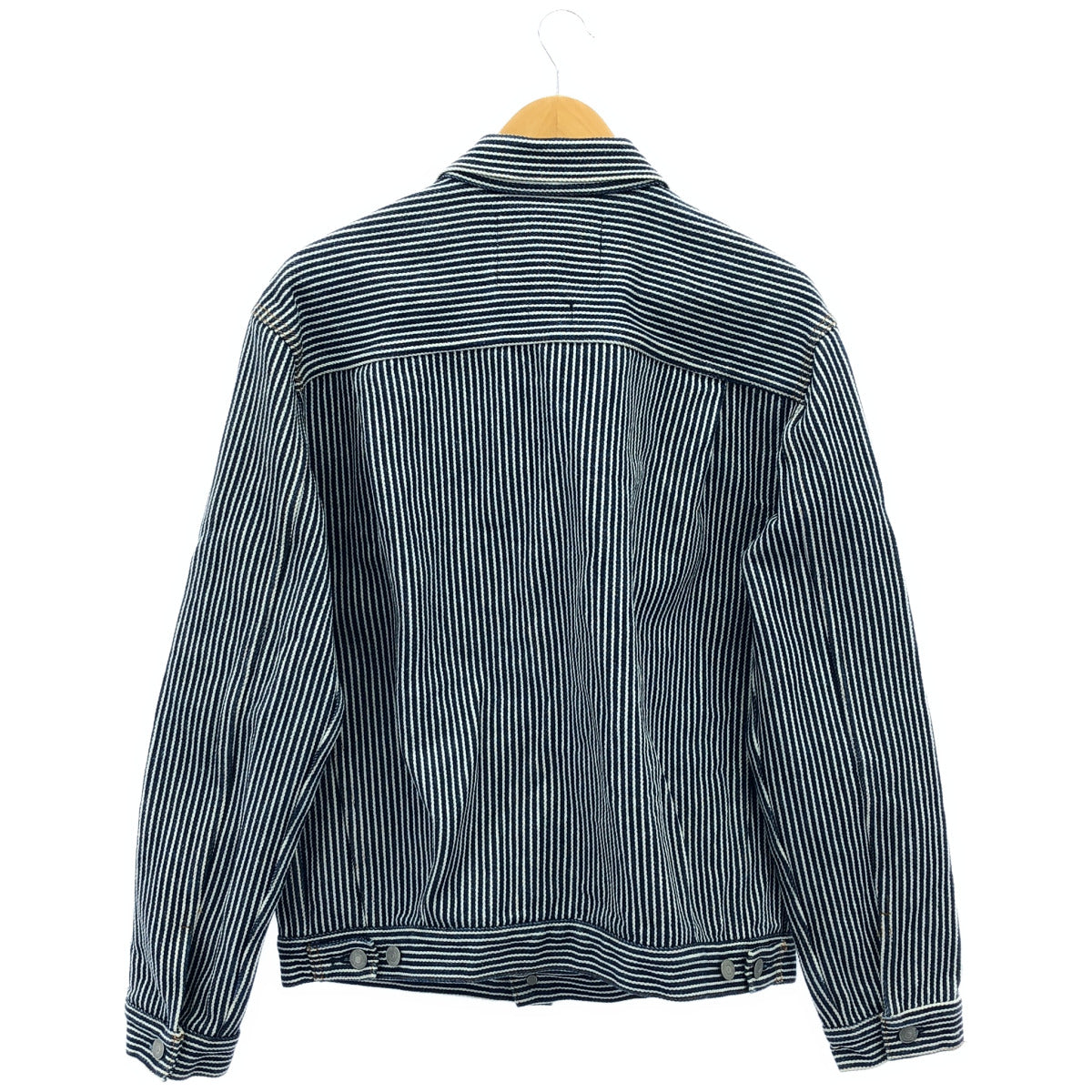 KOJIMA GENES 児島ジーンズ RNB-5500 ブルー×ホワイト ストライプ ヒッコリージャケット トップス