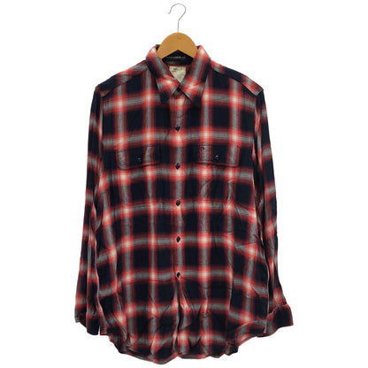 MADISON BLUE マディソンブルー MB171-5024 レッド×ネイビー HAMPTON OMBRE RAYON SHIRT トップス