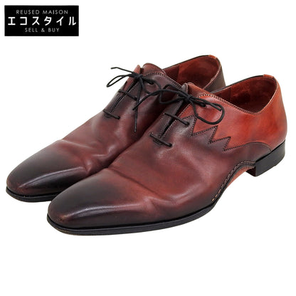 MAGNANNI マグナーニ ホールカット スパーク レザーシューズ メンズ バーガンディ レッド EU41 25223 シューズ