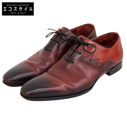 MAGNANNI マグナーニ ホールカット スパーク レザーシューズ メンズ バーガンディ レッド EU41 25223 シューズ