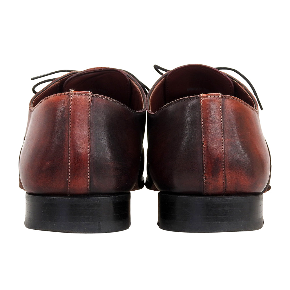 MAGNANNI マグナーニ ホールカット スパーク レザーシューズ メンズ バーガンディ レッド EU41 25223 シューズ