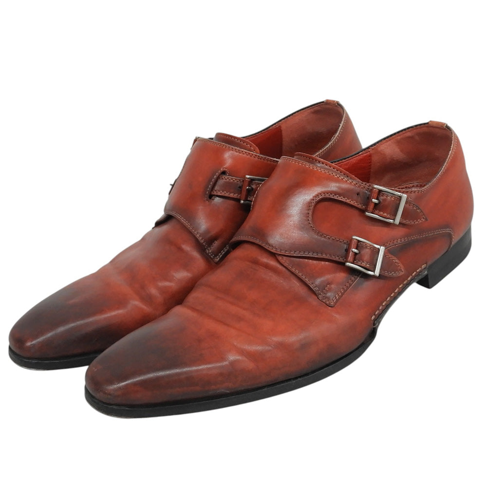 MAGNANNI マグナーニ ダブルモンク レザーシューズ シューズ メンズ バーガンディ レッド 41 18727 シューズ