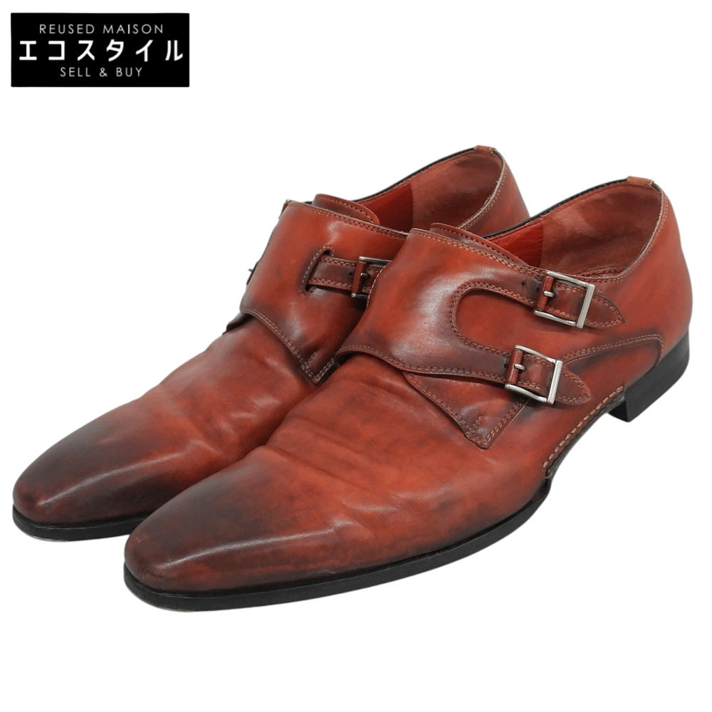 MAGNANNI マグナーニ ダブルモンク レザーシューズ シューズ メンズ バーガンディ レッド 41 18727 シューズ