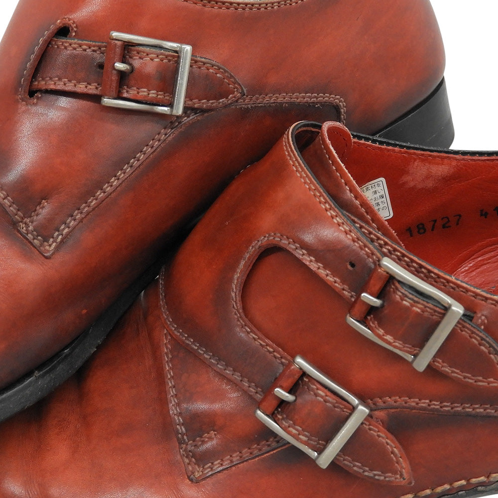 MAGNANNI マグナーニ ダブルモンク レザーシューズ シューズ メンズ バーガンディ レッド 41 18727 シューズ