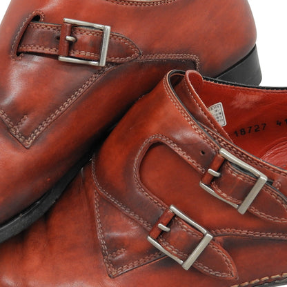 MAGNANNI マグナーニ ダブルモンク レザーシューズ シューズ メンズ バーガンディ レッド 41 18727 シューズ