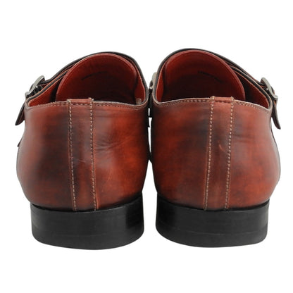 MAGNANNI マグナーニ ダブルモンク レザーシューズ シューズ メンズ バーガンディ レッド 41 18727 シューズ