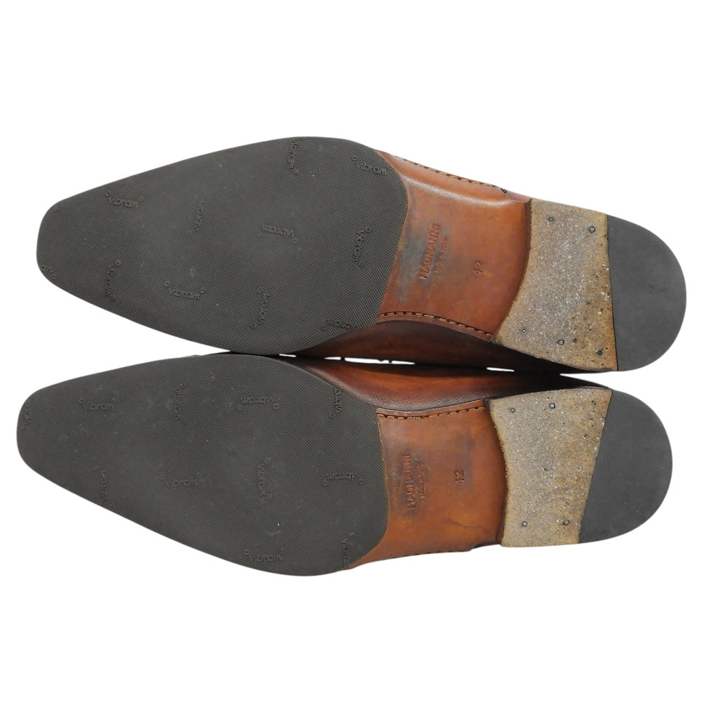 MAGNANNI マグナーニ ミクストメディア スイッチング レザーシューズ シューズ メンズ ブラウン 42 16729 シューズ