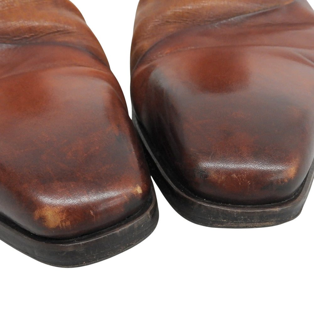 MAGNANNI マグナーニ ミクストメディア スイッチング レザーシューズ シューズ メンズ ブラウン 42 16729 シューズ