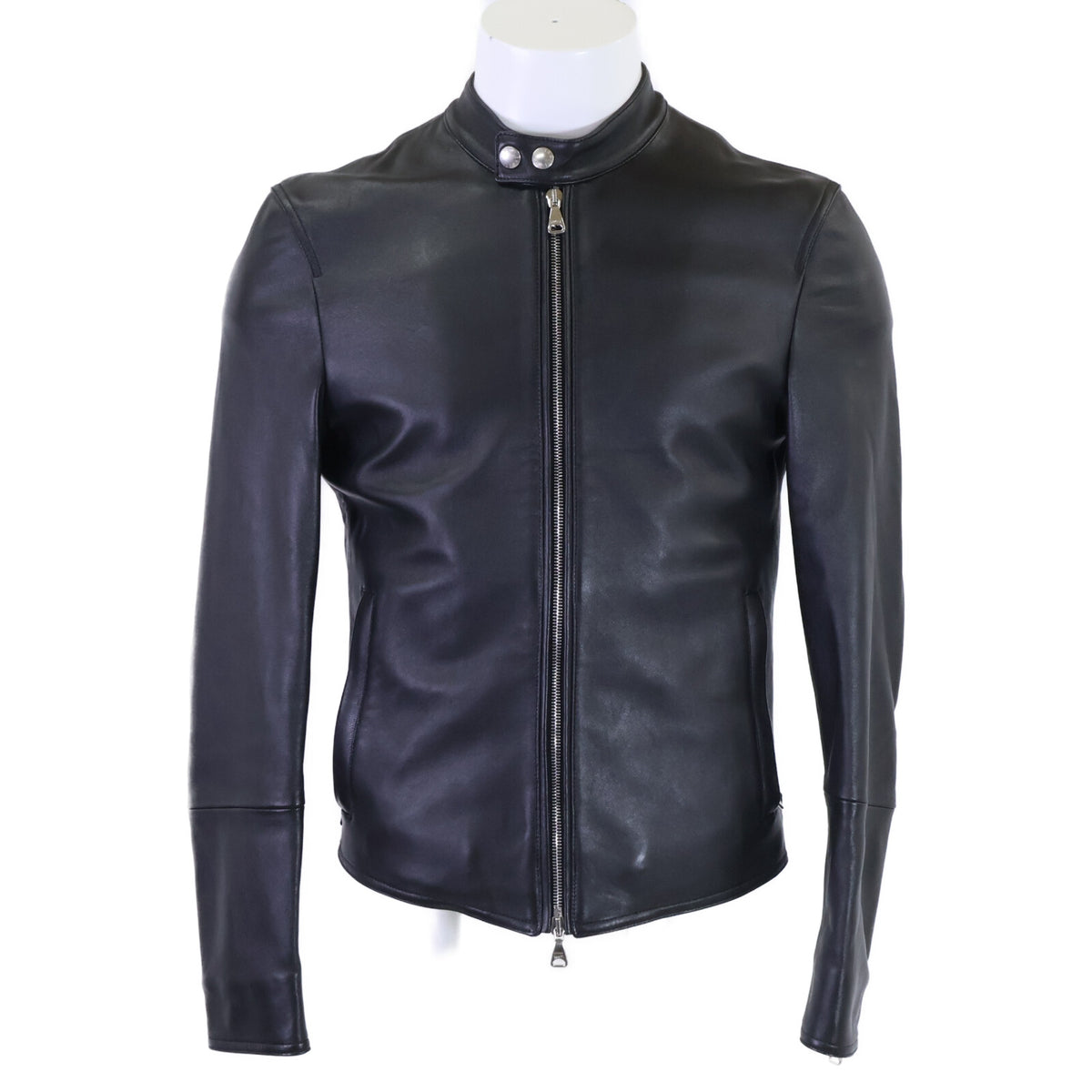 EMMETI エンメティー ｘ干場義雅【新品同様/国内正規】H UOMO アッカ ウォモ ラムスキン シングルライダースジャケット ジャケット