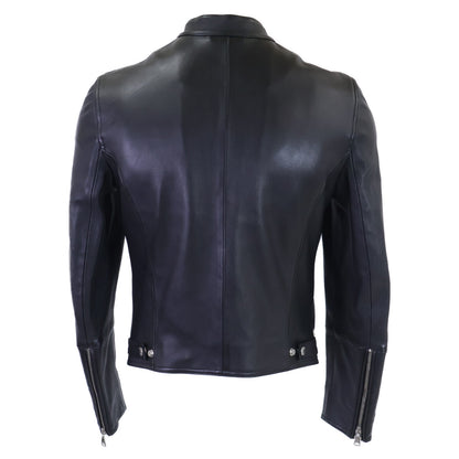 EMMETI エンメティー ｘ干場義雅【新品同様/国内正規】H UOMO アッカ ウォモ ラムスキン シングルライダースジャケット ジャケット