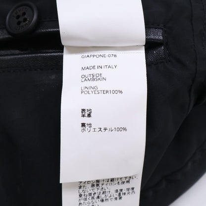 EMMETI エンメティー ｘ干場義雅【新品同様/国内正規】H UOMO アッカ ウォモ ラムスキン シングルライダースジャケット ジャケット