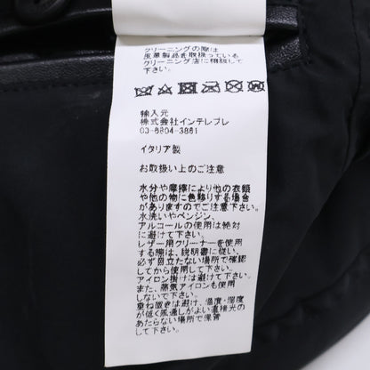 EMMETI エンメティー ｘ干場義雅【新品同様/国内正規】H UOMO アッカ ウォモ ラムスキン シングルライダースジャケット ジャケット