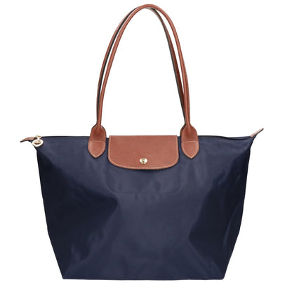 Longchamp ロンシャン ル プリアージュ オリジナル L ポリアミドキャンバス x レザー トートバッグ