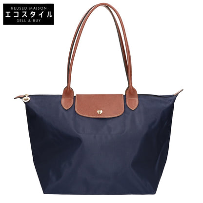 Longchamp ロンシャン ル プリアージュ オリジナル L ポリアミドキャンバス x レザー トートバッグ