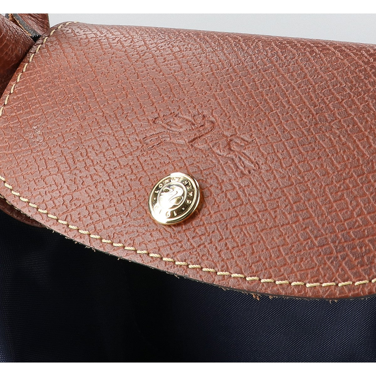 Longchamp ロンシャン ル プリアージュ オリジナル L ポリアミドキャンバス x レザー トートバッグ