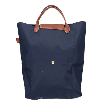 Longchamp ロンシャン ル プリアージュ オリジナル M 再生ポリアミドキャンバス x レザー トートバッグ