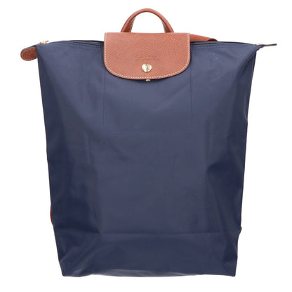 Longchamp ロンシャン 【美品】ル プリアージュ オリジナル M ポリアミドキャンバスｘレザー バックパック リュック バックパック