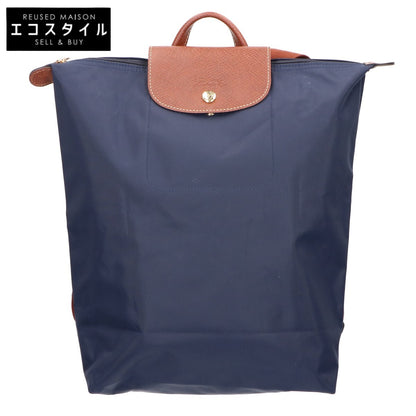 Longchamp ロンシャン 【美品】ル プリアージュ オリジナル M ポリアミドキャンバスｘレザー バックパック リュック バックパック