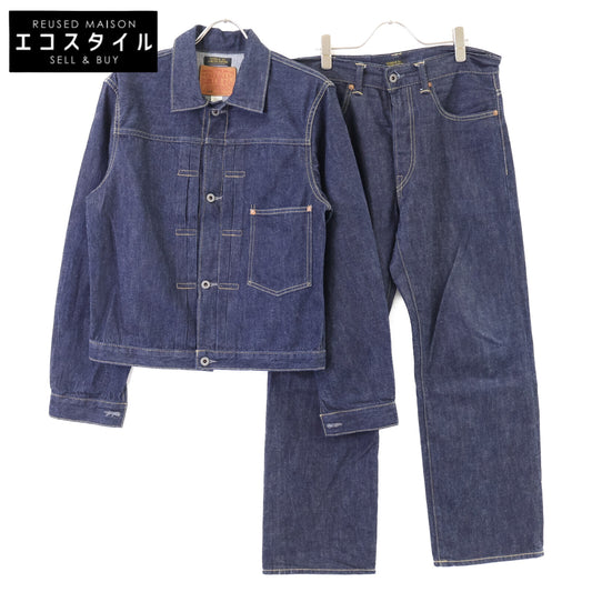 RRL ダブルアールエル 【美品/国内正規/26SS】782P11644001/11645001 JAPAN WOVEN 1944 大戦モデル TYPE 1 JACKET/DENIM PANTS セットアップ スーツ セットアップ