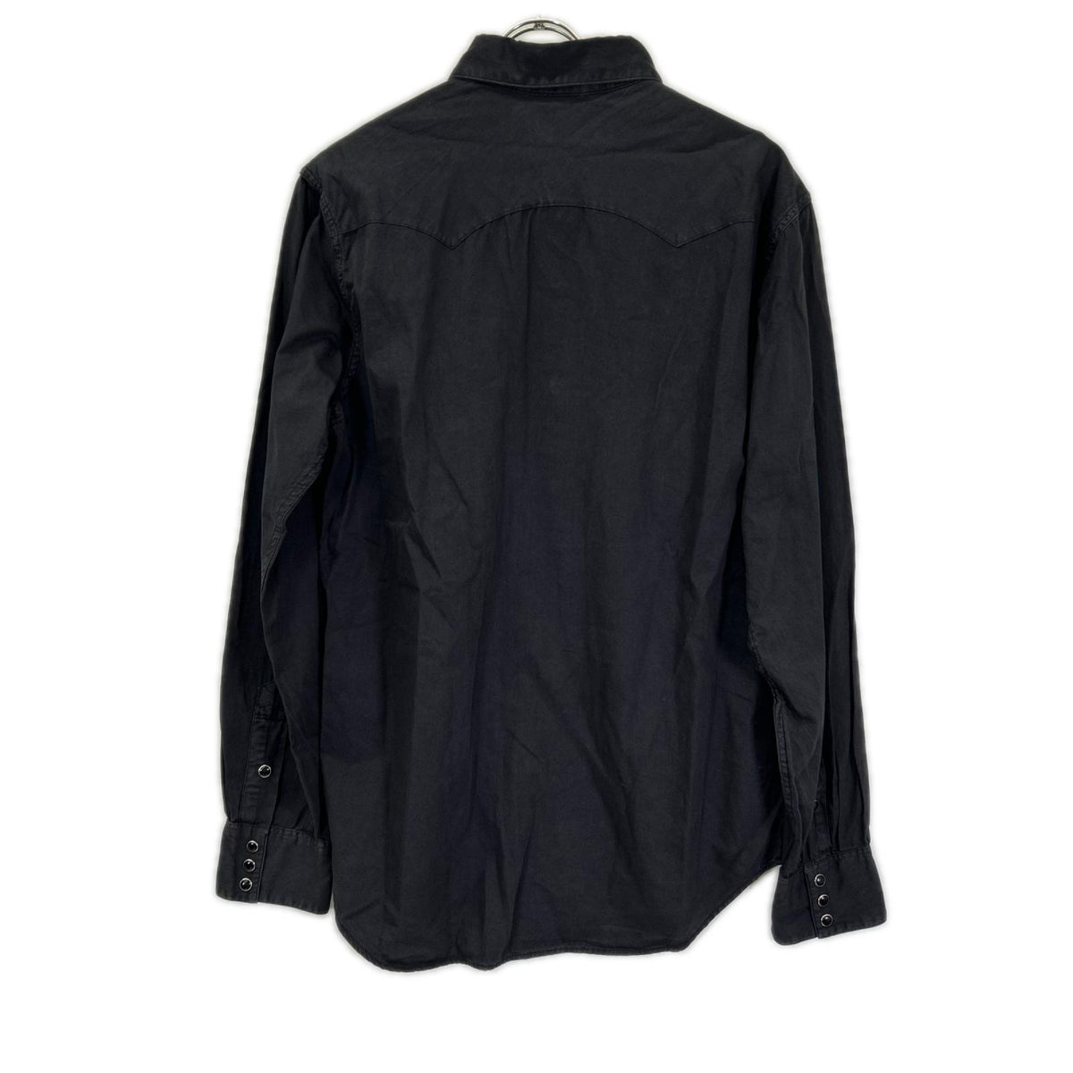 RRL ダブルアールエル ブラック コットンボタン コンチョボタン ウエスタンシャツ トップス