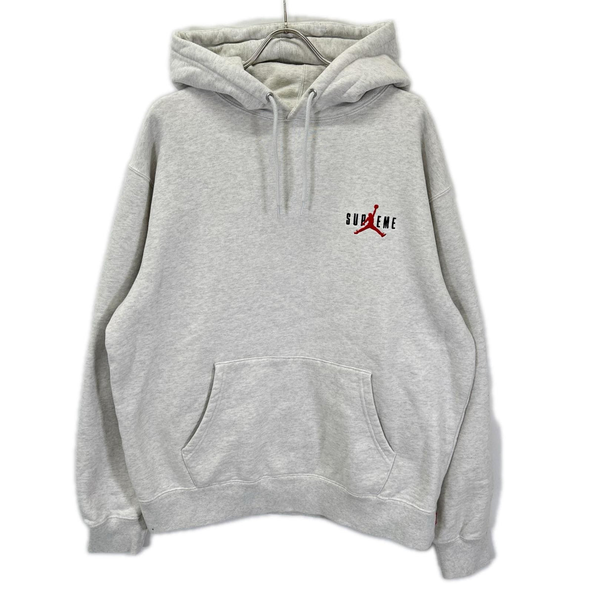 JORDAN ジョーダン ×Supreme HF0836-051 24AW グレー ロゴマーク スウェットフーディー トップス