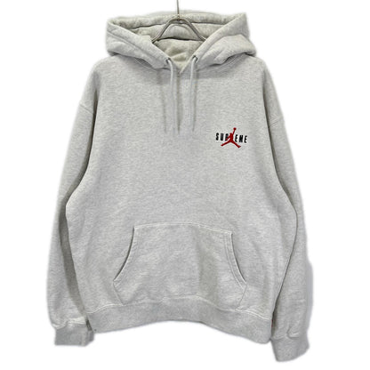 JORDAN ジョーダン ×Supreme HF0836-051 24AW グレー ロゴマーク スウェットフーディー トップス