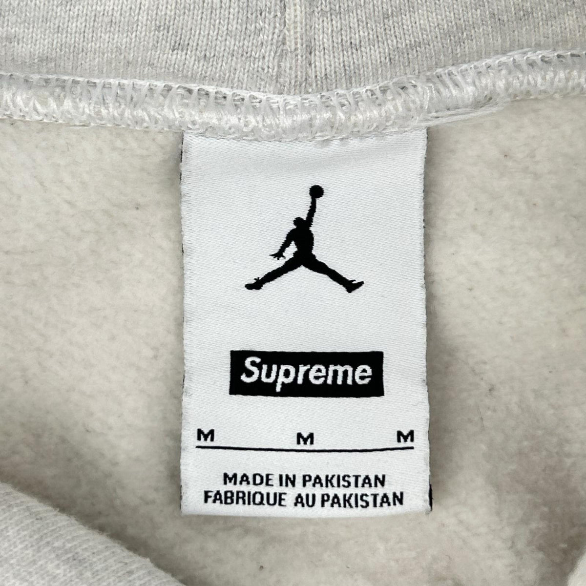 JORDAN ジョーダン ×Supreme HF0836-051 24AW グレー ロゴマーク スウェットフーディー トップス