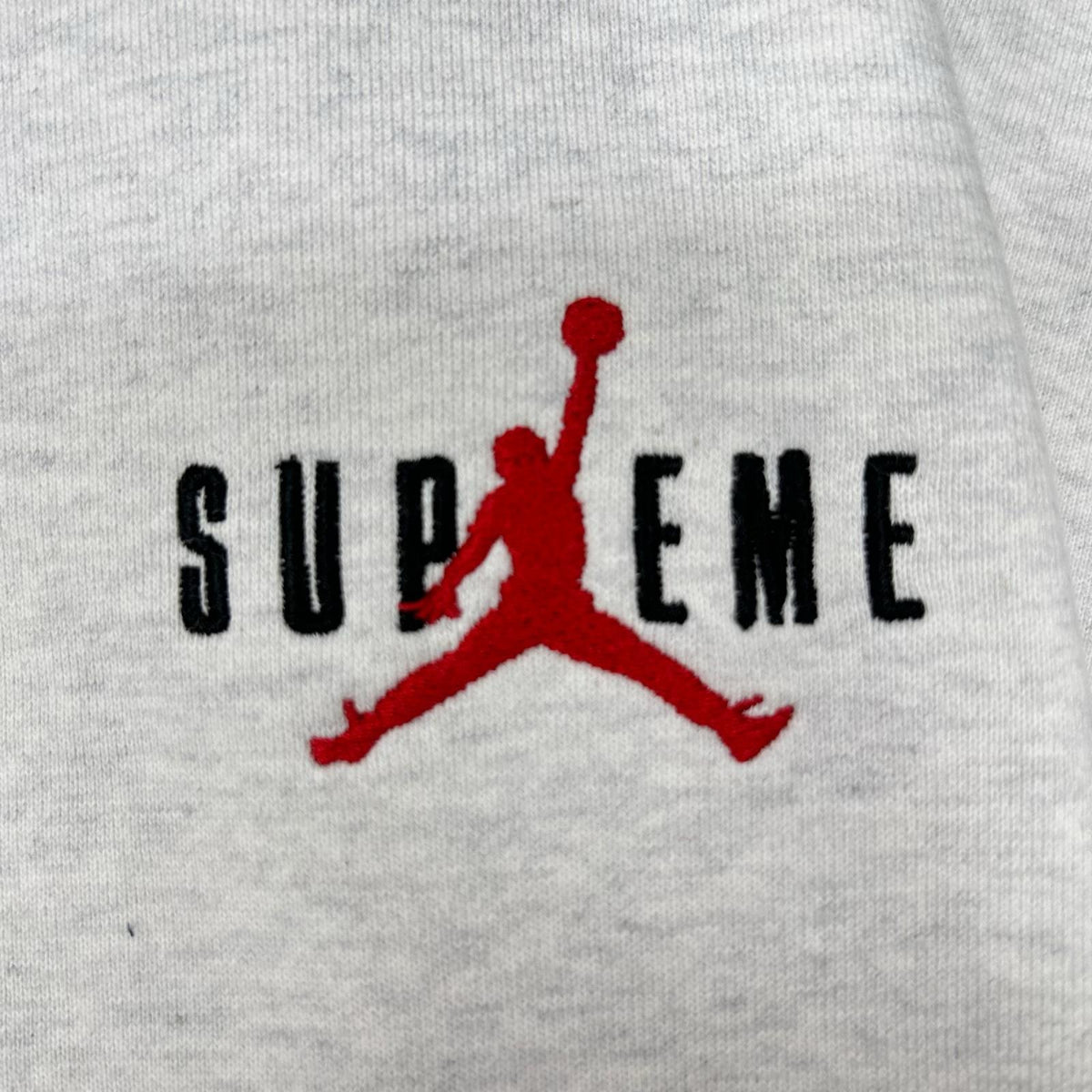 JORDAN ジョーダン ×Supreme HF0836-051 24AW グレー ロゴマーク スウェットフーディー トップス