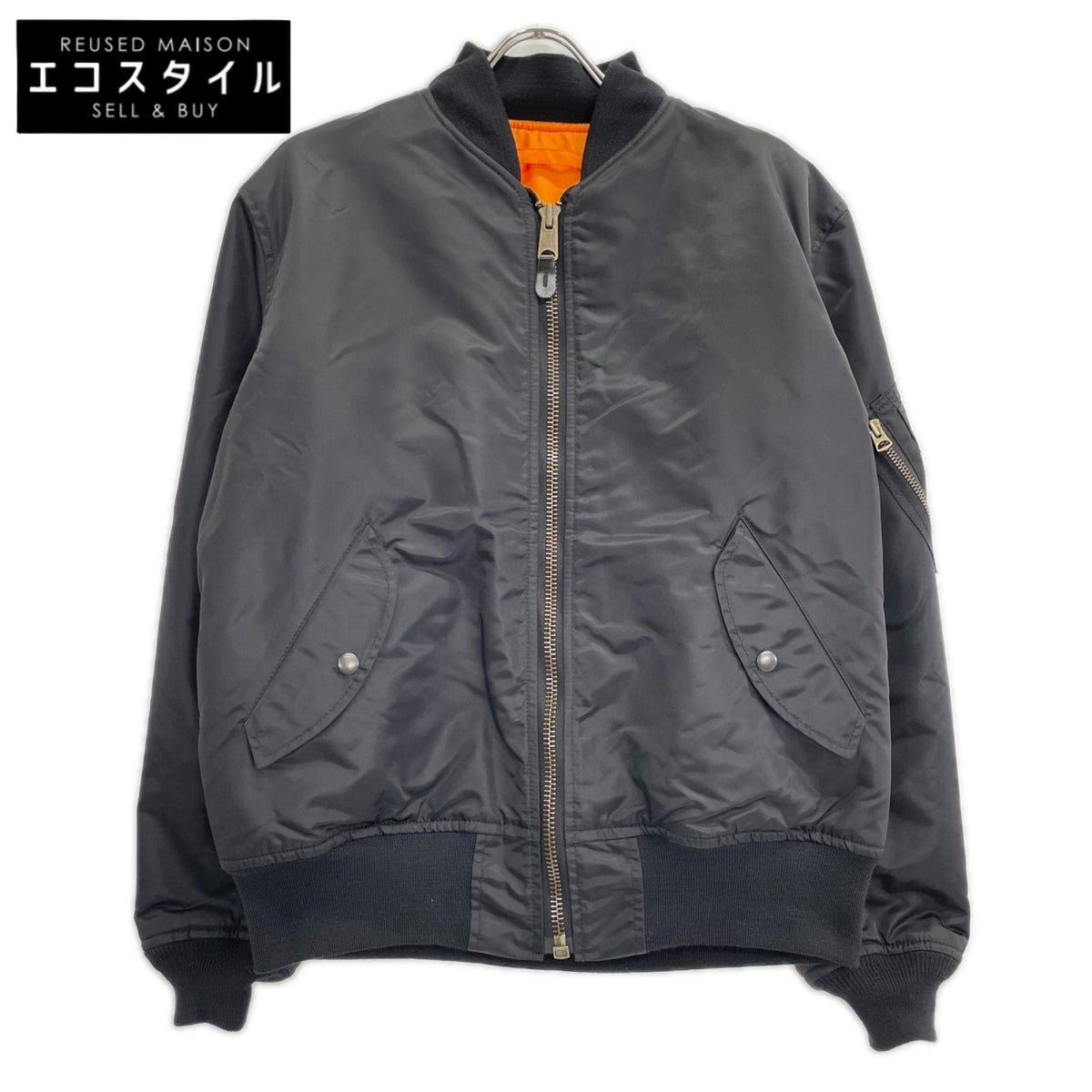 THE REAL MCCOY'S ザリアルマッコイズ MJ24930 ブラック ナイロン MA-1 フライトジャケット ジャケット