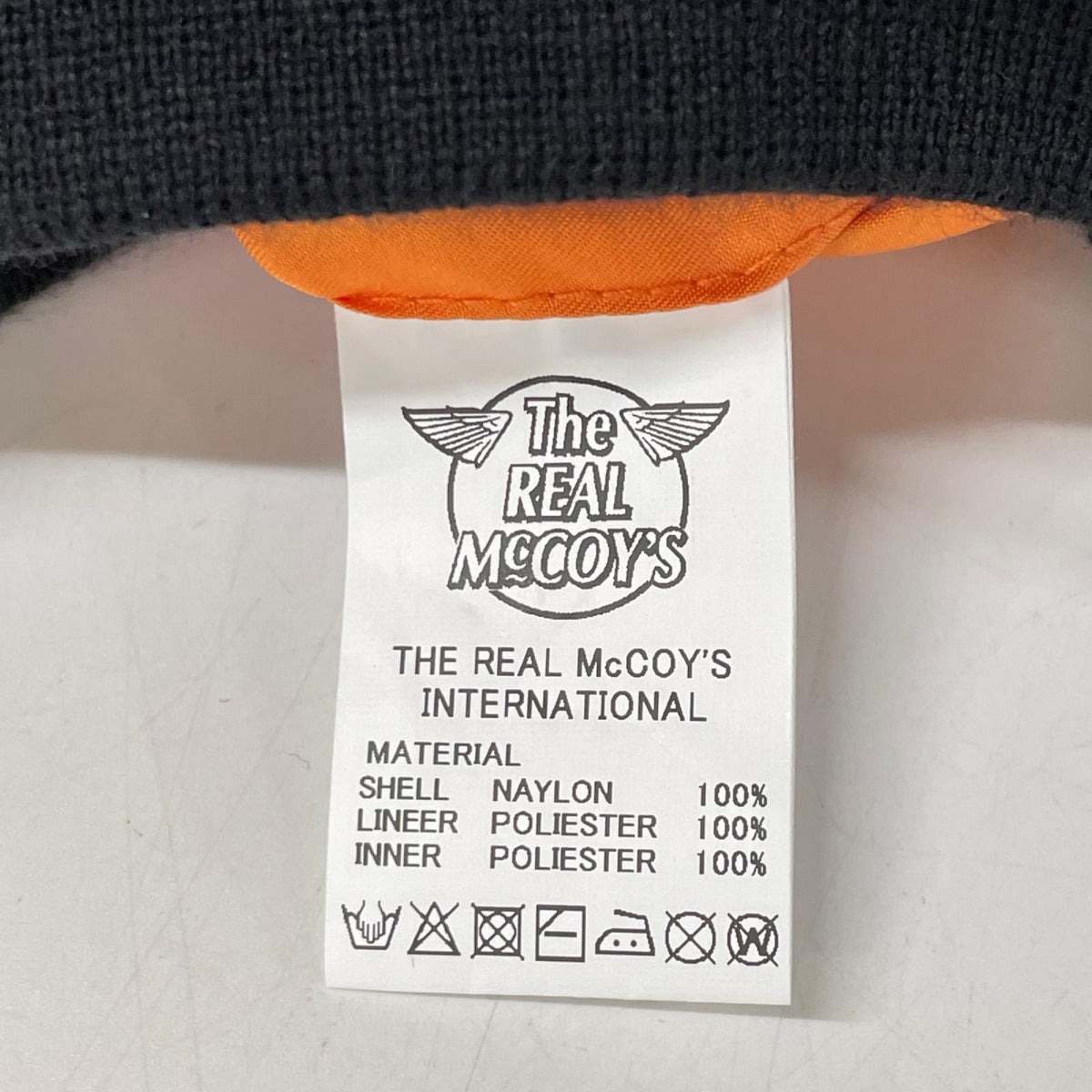 THE REAL MCCOY'S ザリアルマッコイズ MJ24930 ブラック ナイロン MA-1 フライトジャケット ジャケット