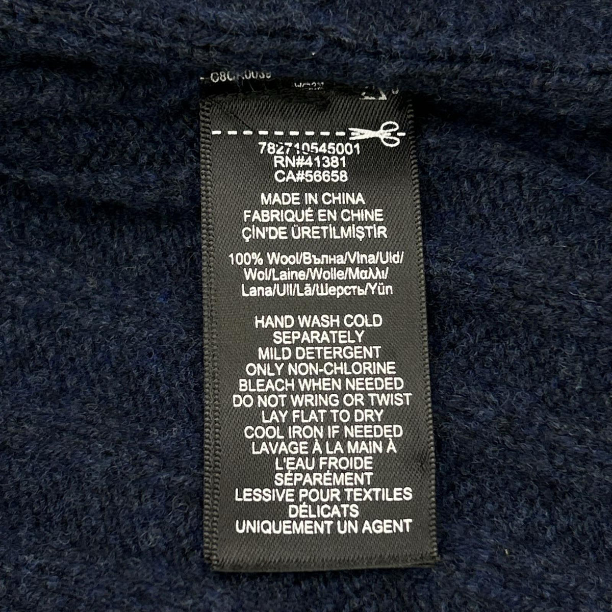 RRL ダブルアールエル 782710545 ネイビー ウール100 ショールカラー ニットカーディガン トップス