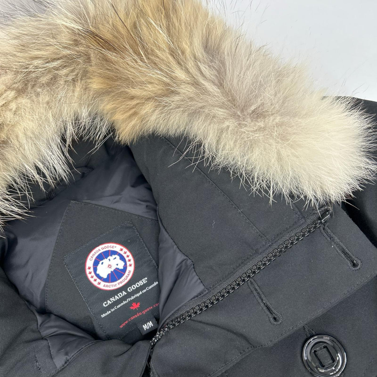 CANADA GOOSE カナダグース 3430JMU B&Y別注 ブラック ハミルトン コヨーテファー付き ダウンジャケット ジャケット