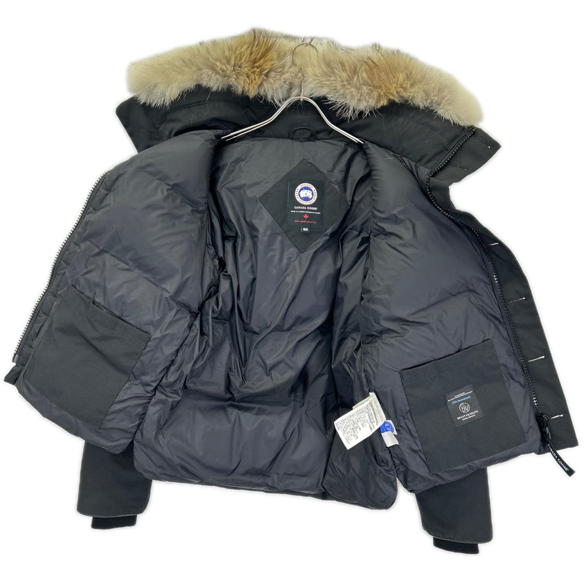 CANADA GOOSE カナダグース 3430JMU B&Y別注 ブラック ハミルトン コヨーテファー付き ダウンジャケット ジャケット