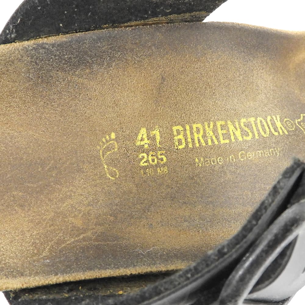 BIRKEN STOCK ビルケンシュトック ラムゼス フラワー スタッズサンダル シューズ メンズ ブラック 26.5cm シューズ