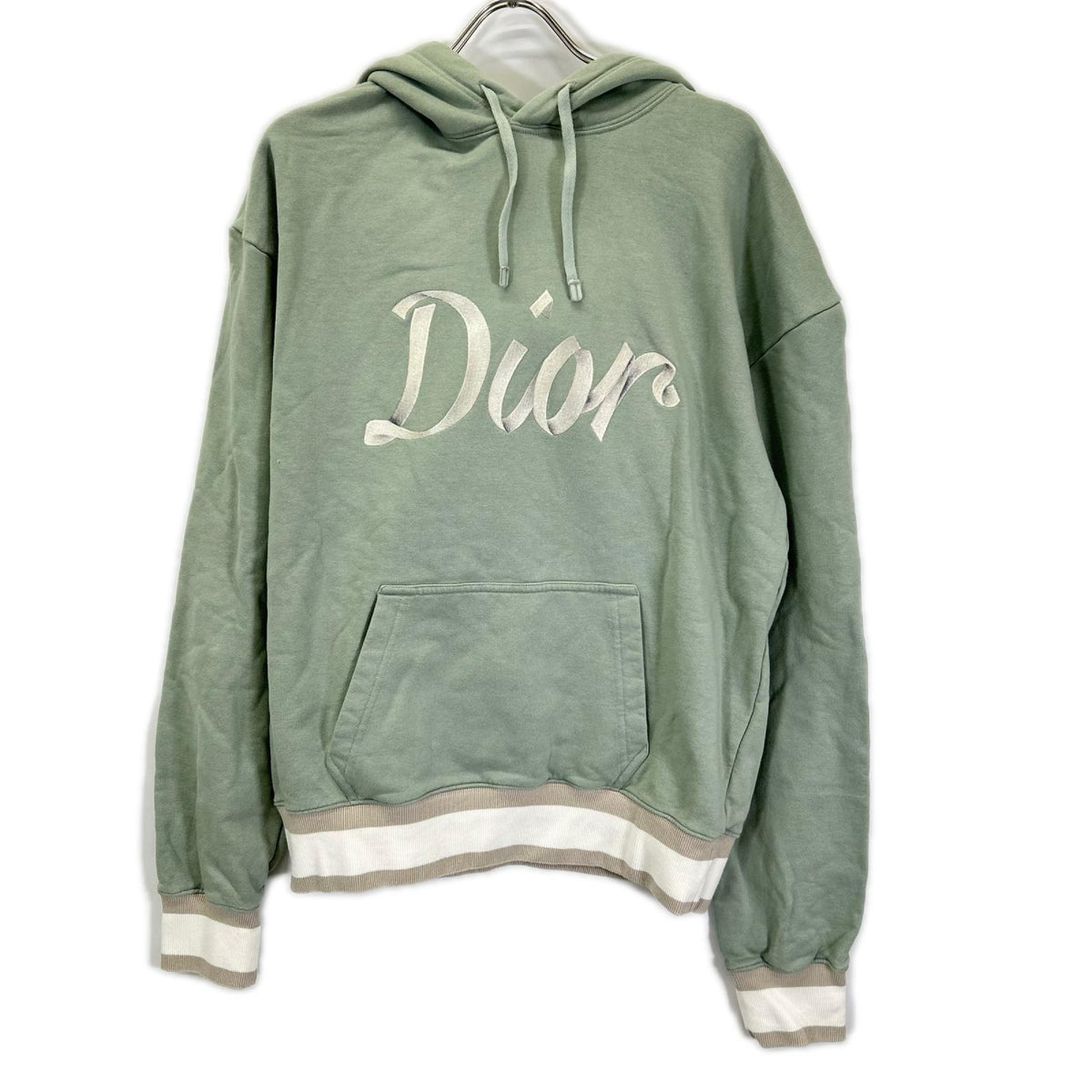DIOR ディオール 22AW 293J678A0531 ミントグリーン ロゴエンブロイダリー パーカー トップス