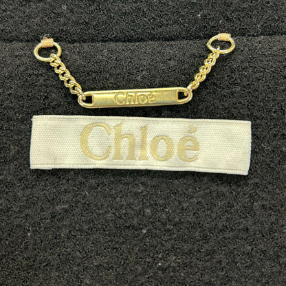 Chloe クロエ 14AMA21-14A060 ブラック ヴァージンウール スタンドカラー コート コート