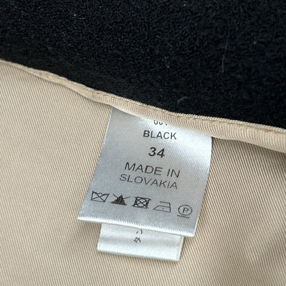 Chloe クロエ 14AMA21-14A060 ブラック ヴァージンウール スタンドカラー コート コート