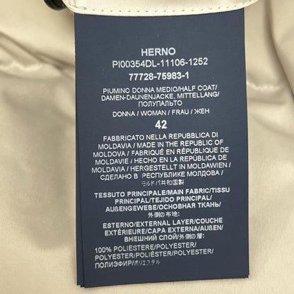 HERNO ヘルノ ホワイト LAMINAR GORE-TEX INFINIUM WINDSTOPPER ダウンジャケット ジャケット