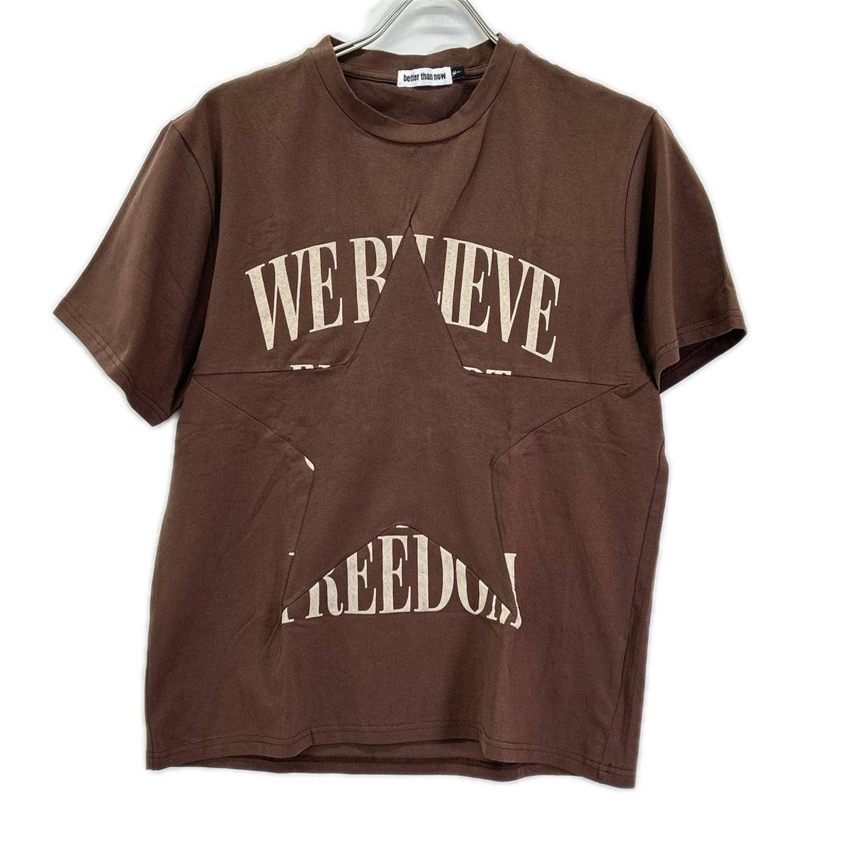 Deuxieme Classe ドゥーズィエムクラス 【Better than now】26年 ブラウン STAR Tシャツ トップス