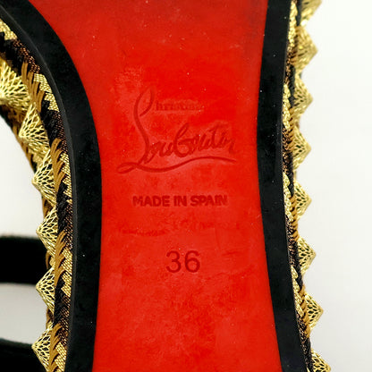 CHRISTIAN LOUBOUTIN クリスチャンルブタン PIRA RYAD ピラリヤド ストラップ サンダル シューズ レディース レオパード ブラウン系 36 シューズ