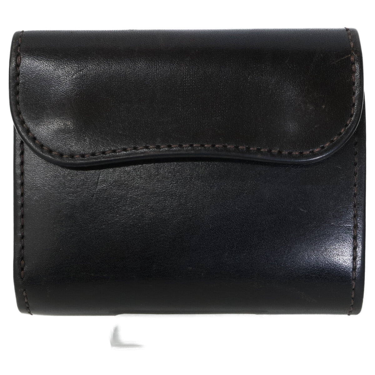 WILDSWANS ワイルドスワンズ ENO/FGB/BK イーノ フルグレインブライドルレザー 小型3つ折り財布 三つ折り財布（小銭入れあり）