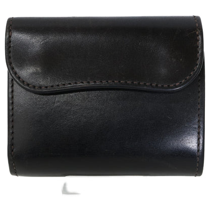 WILDSWANS ワイルドスワンズ ENO/FGB/BK イーノ フルグレインブライドルレザー 小型3つ折り財布 三つ折り財布（小銭入れあり）