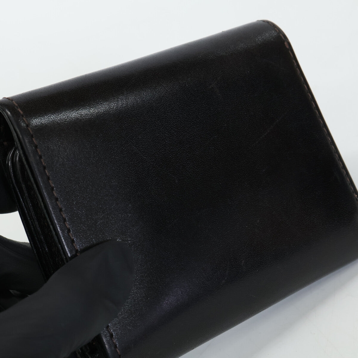WILDSWANS ワイルドスワンズ ENO/FGB/BK イーノ フルグレインブライドルレザー 小型3つ折り財布 三つ折り財布（小銭入れあり）