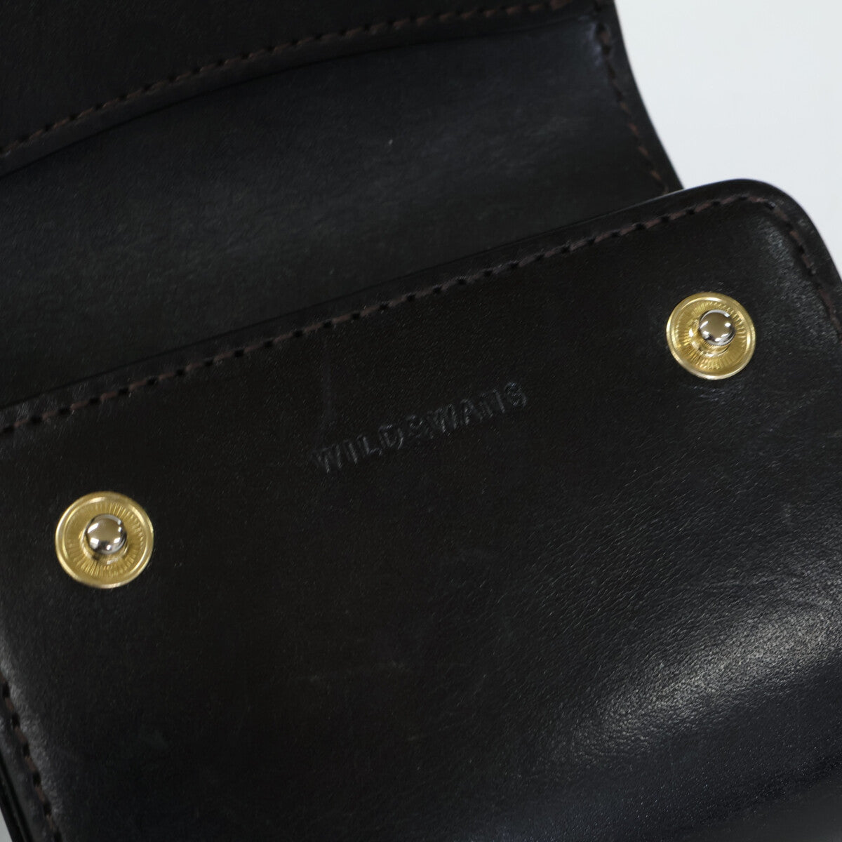 WILDSWANS ワイルドスワンズ ENO/FGB/BK イーノ フルグレインブライドルレザー 小型3つ折り財布 三つ折り財布（小銭入れあり）