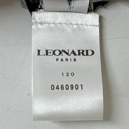 LEONARD レオナール 【PARIS】0460901 ブラック 花柄 総柄 ナイロン100 ワンピース ワンピース