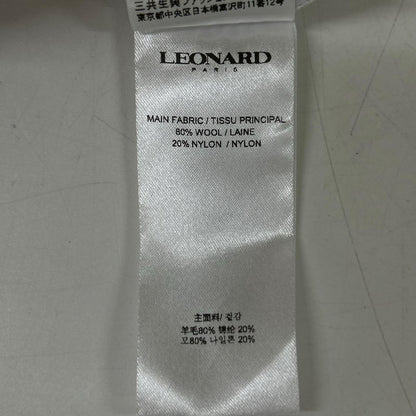 LEONARD レオナール 【PARIS】0440604 ライトグレー ウール混 セットアップ スーツ セットアップ