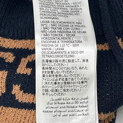GUCCI グッチ 752098 ブラウン×ネイビー GGコットンジャガードニット ハーフパンツ ボトムス