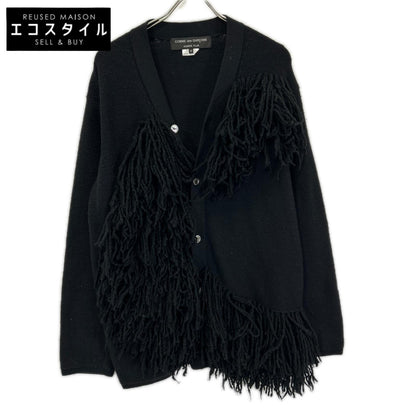 COMMEdesGARCONS HOMME PLUS コムデギャルソンオムプリュス 23年 PL-N004 ブラック フリンジニット カーディガン トップス