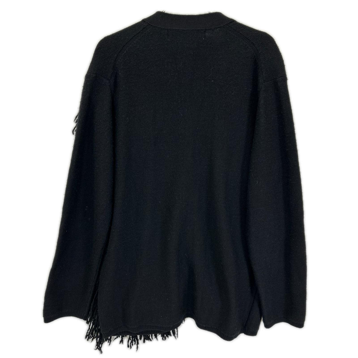 COMMEdesGARCONS HOMME PLUS コムデギャルソンオムプリュス 23年 PL-N004 ブラック フリンジニット カーディガン トップス