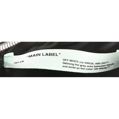 OFF-WHITE オフホワイト 【美品】OMNA049F18659019 ロゴプリント レザー ショルダーバッグ